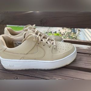 Women’s Nike Air Force One Sage Low Desert Ore, size 9.5